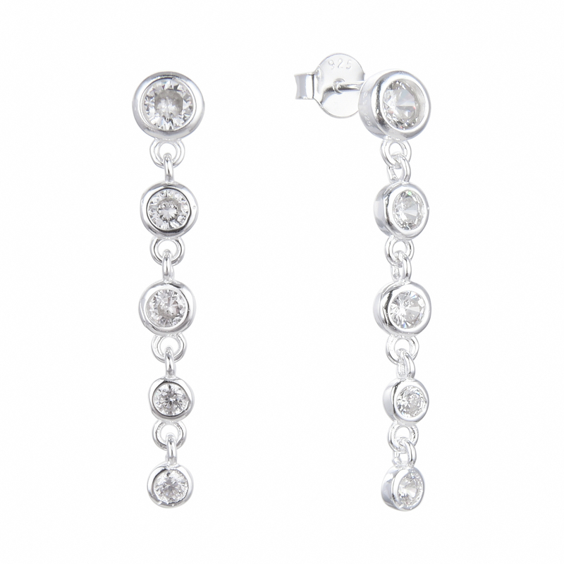 Zarcillos Largos de Puntos de Luz